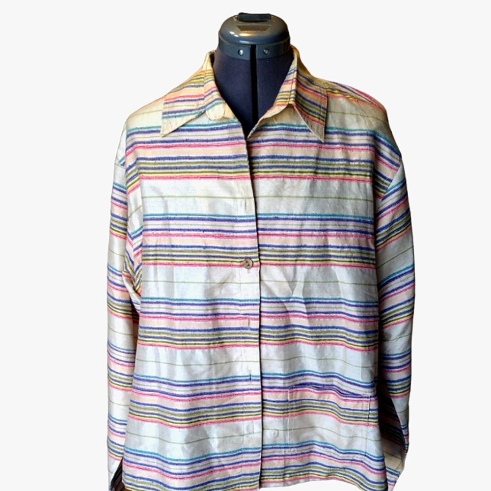 Anü woman's Silk shacket, L